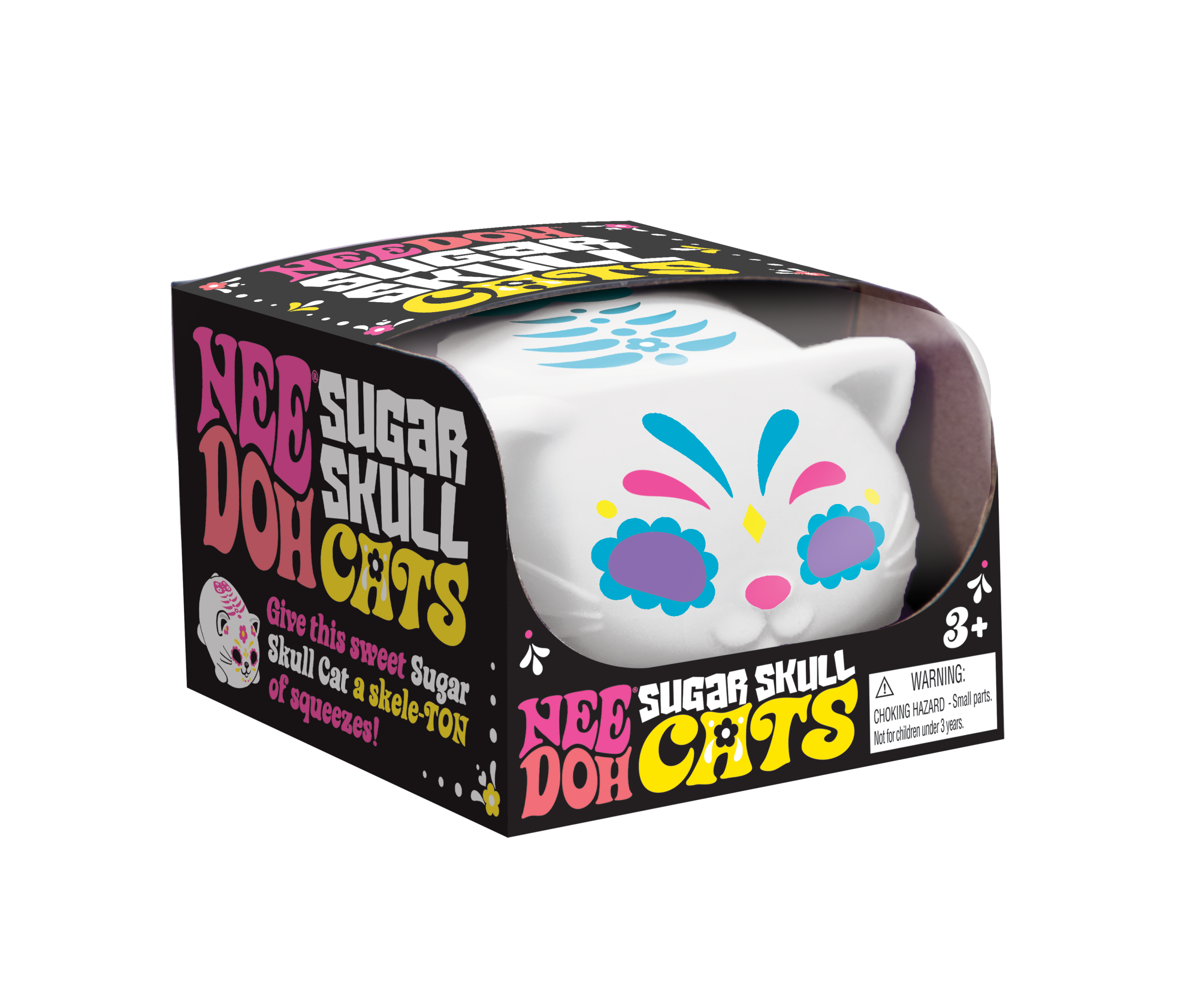 Schylling NeeDoh Sugar Skull Cats - Sensory Toy with a Satisfying Dough Filling - Image 6